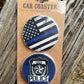 Thin Blue Line Car Coaster Set