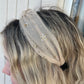 Sheer Khaki with Glitter Headband