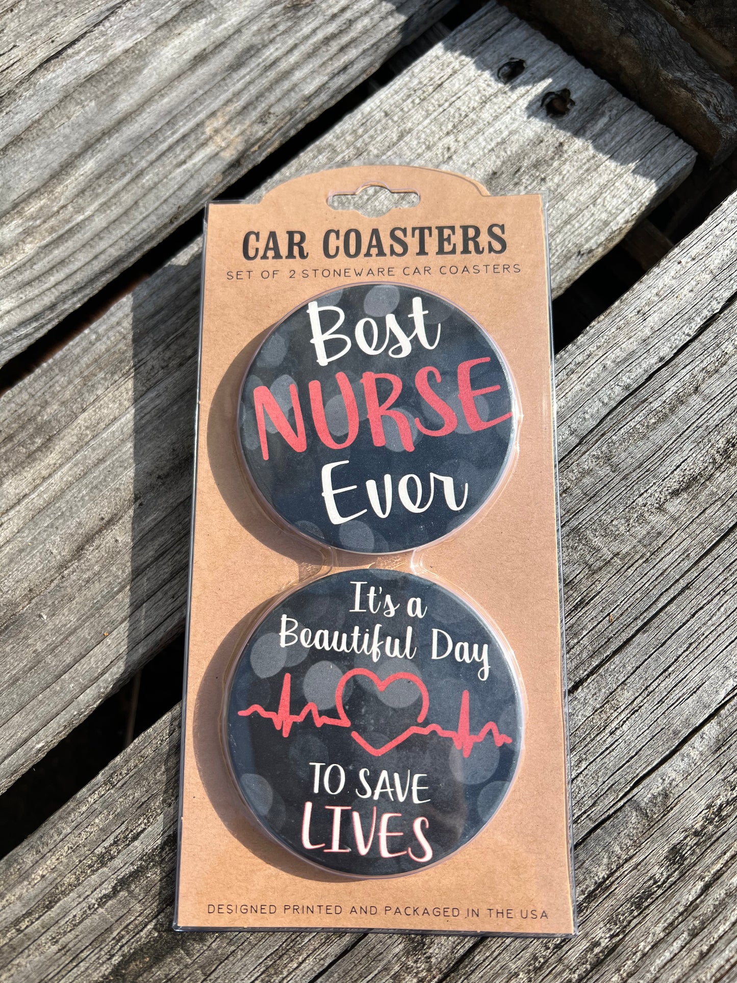 Nurse Car Coaster Set