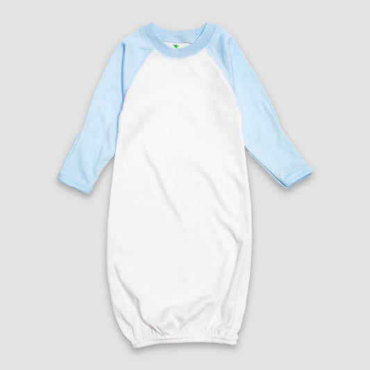 Baby Raglan Sleep Gowns with Mittens
