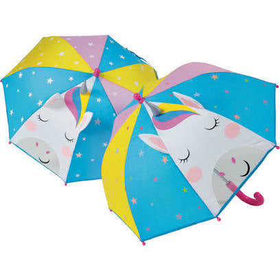 3D Rainbow Unicorn Umbrella