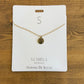 Initial S Necklace