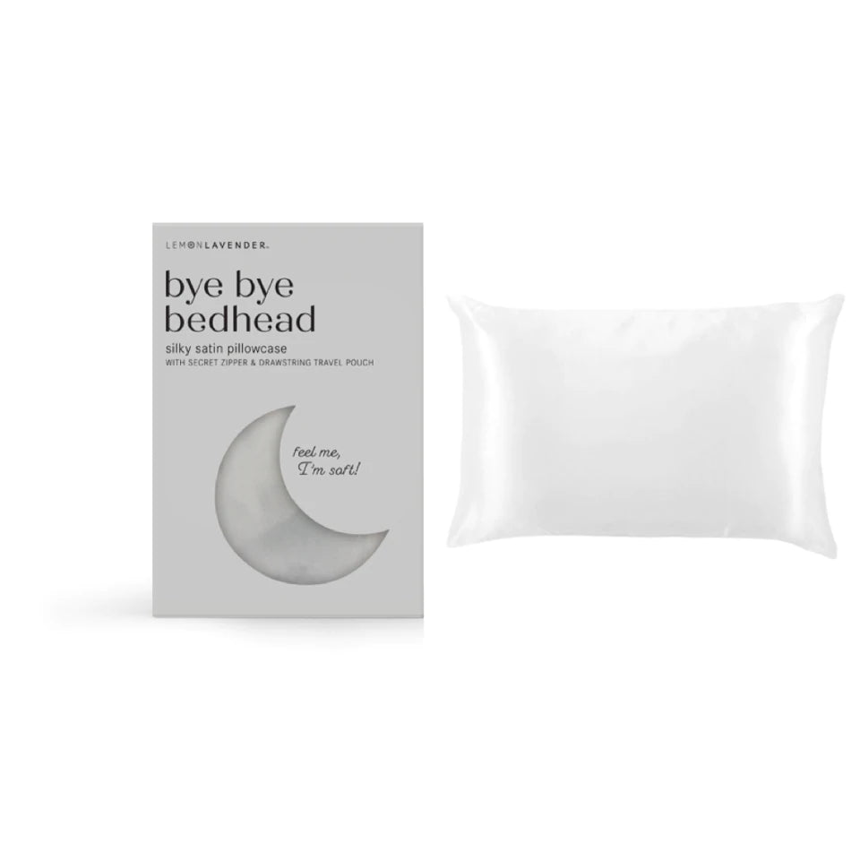 Lemon Lavender + Bye Bye Bed Head Queen Satin Pillowcases